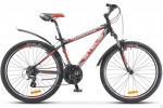 Велосипед 26' хардтейл, рама алюминий STELS NAVIGATOR-630 V черн./серебр./красный, 21 ск., 19,5'